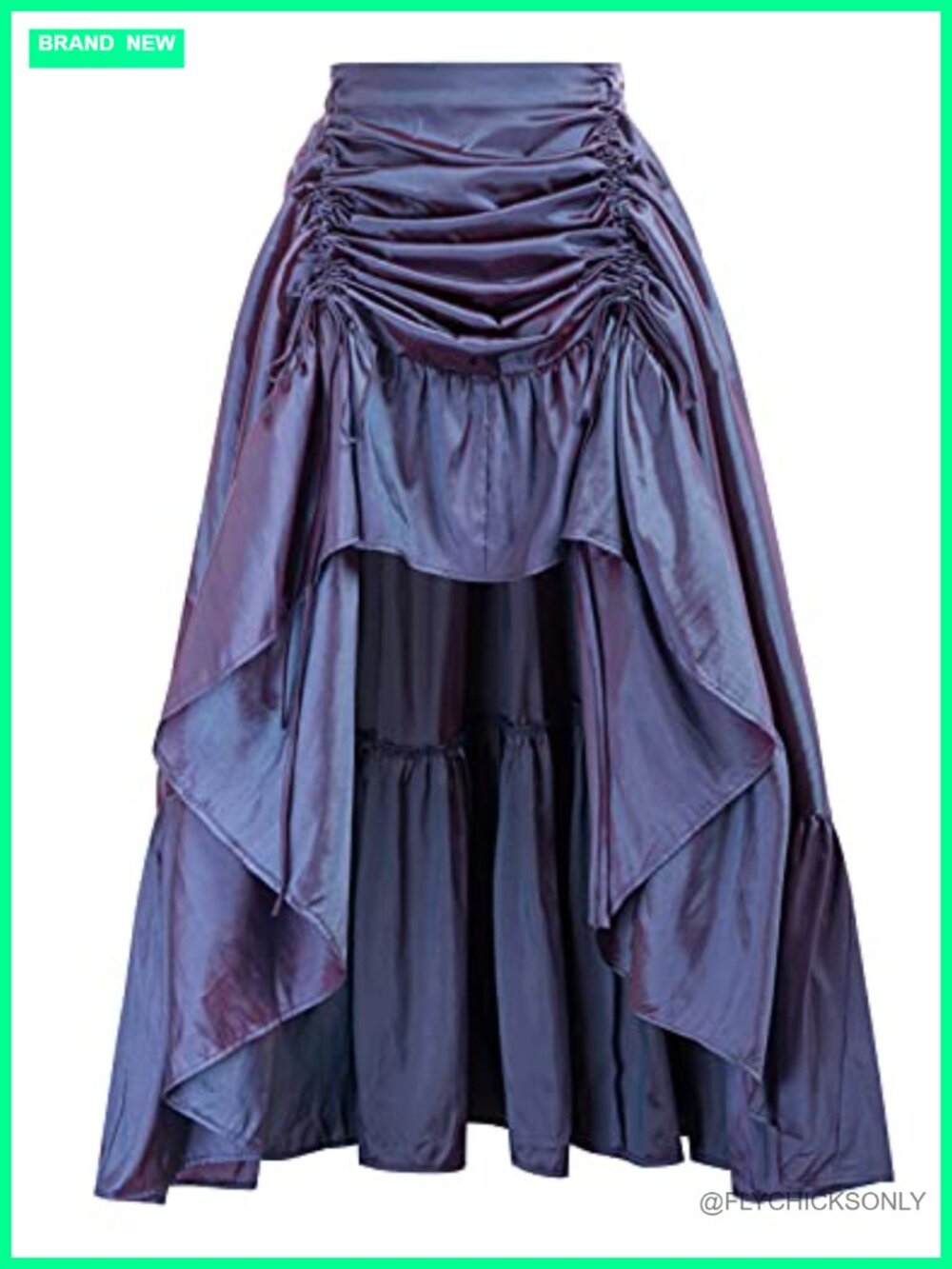Renaissance High-Low A-Line Skirt Steampunk Pirate Victorian Cosplay